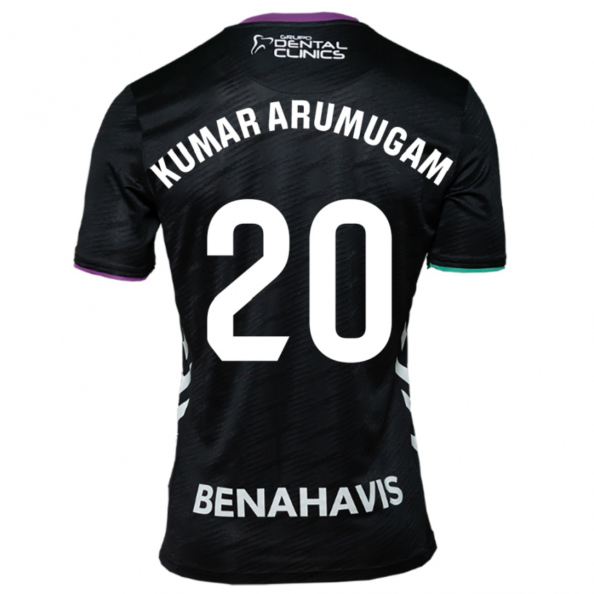 גברים כדורגל Suk Kumar Arumugam #20 שחור סגול ירוק הרחק ג'רזי 2025/26