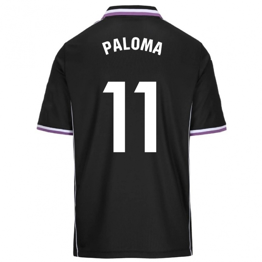 גברים כדורגל Paloma Gonzalez #11 סגול שחור הרחק ג'רזי 2025/26