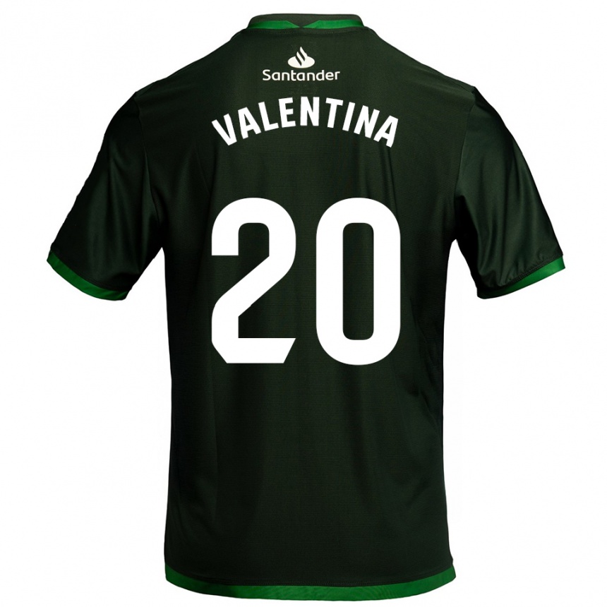 גברים כדורגל Valentina Lucumi Montoya #20 ירוק כהה הרחק ג'רזי 2025/26
