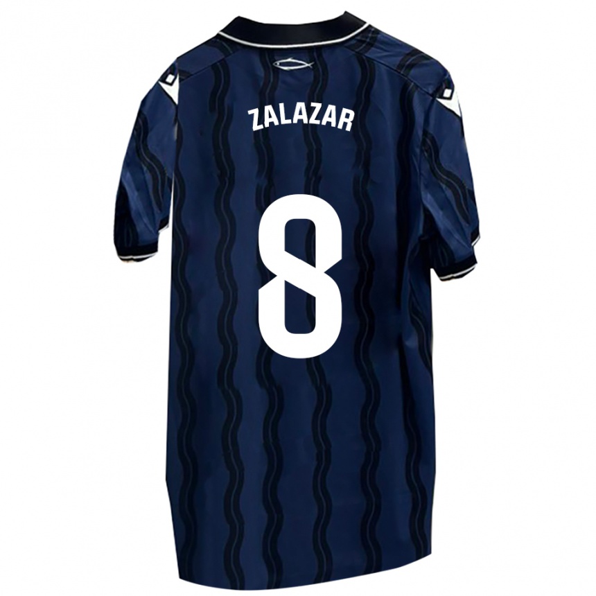 גברים כדורגל קוקי סלסאר #8 כחול כהה שחור הרחק ג'רזי 2025/26