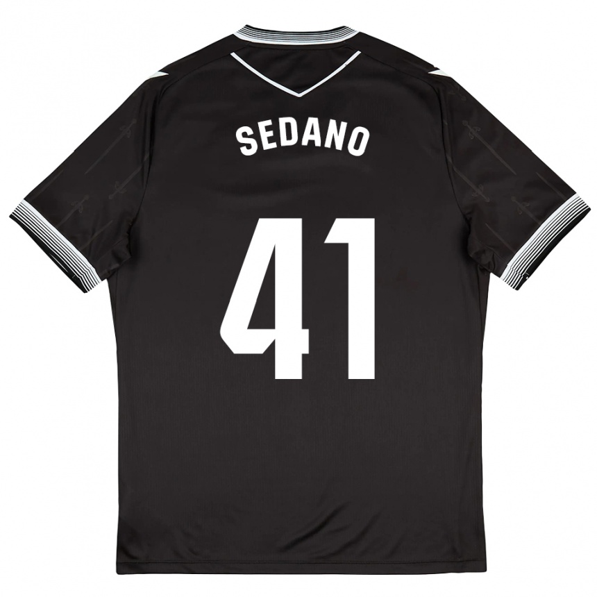 גברים כדורגל הוגו סדנו אוקה #41 שחור לבן הרחק ג'רזי 2025/26