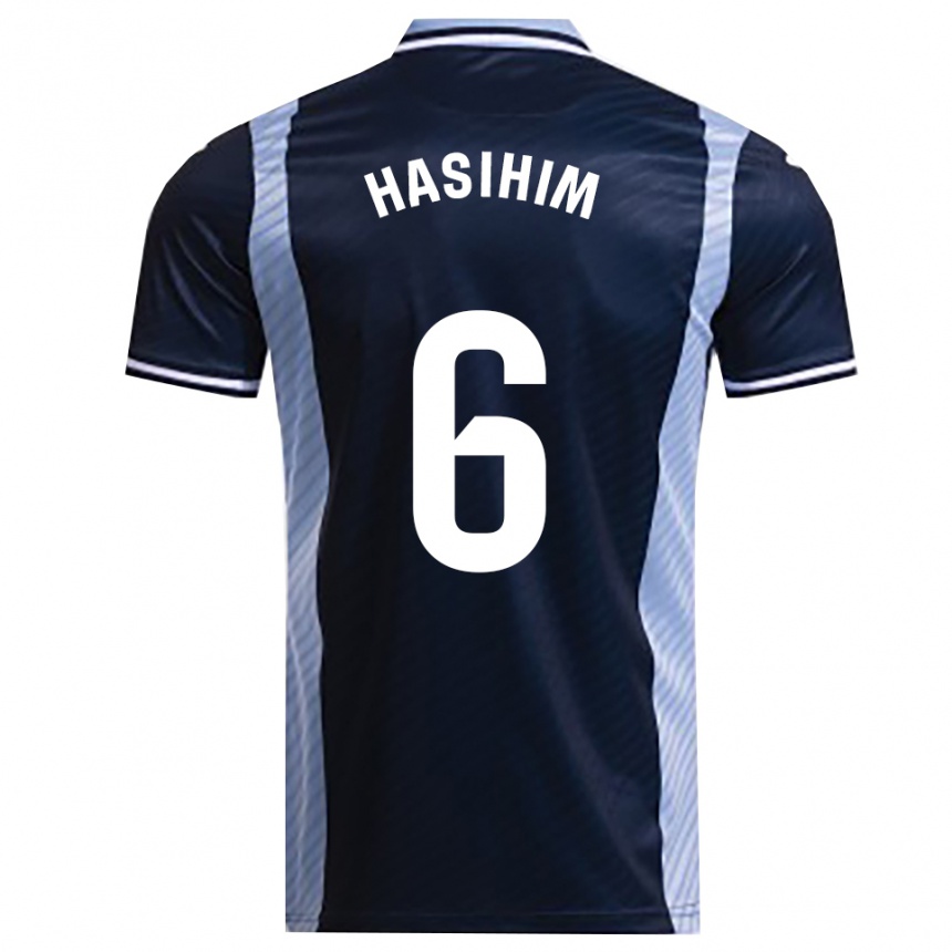 גברים כדורגל Hasihim #6 כחול נייבי תכלת הרחק ג'רזי 2025/26