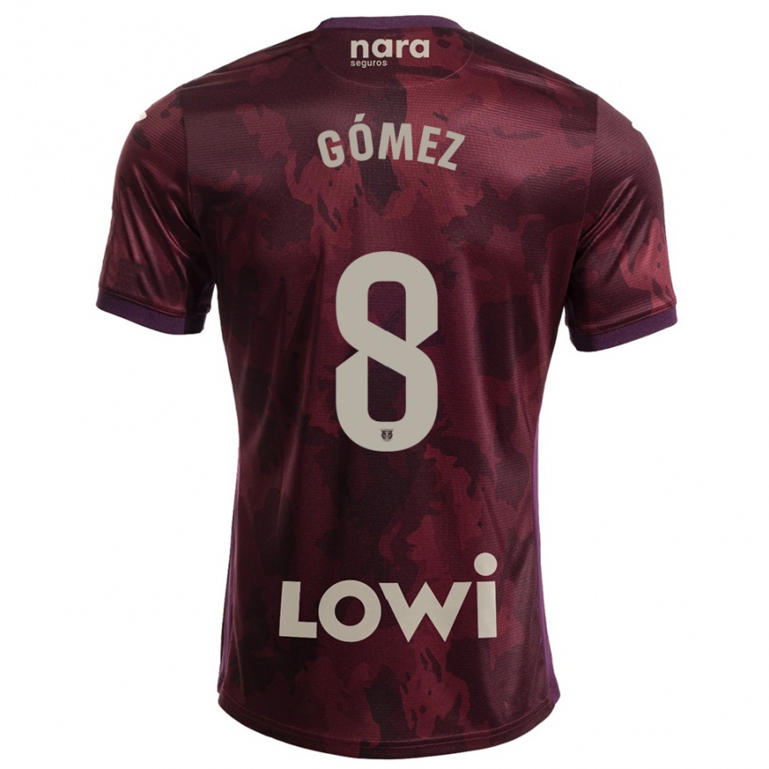 גברים כדורגל Rodri Gómez #8 בורדו לבן הרחק ג'רזי 2025/26