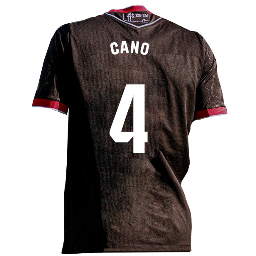 גברים כדורגל Marcos Cano #4 שחור אדום הרחק ג'רזי 2025/26