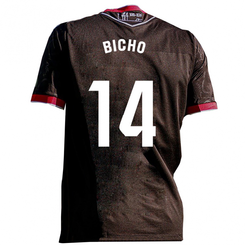 גברים כדורגל Bicho #14 שחור אדום הרחק ג'רזי 2025/26