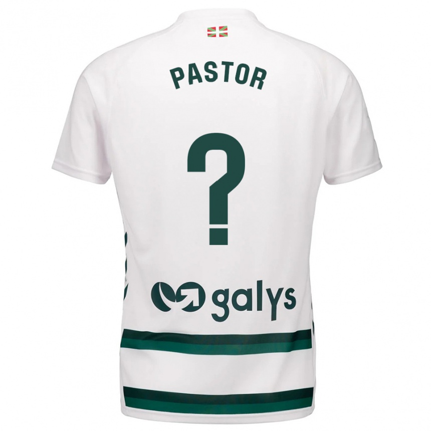 גברים כדורגל Xavier Pastor #0 לבן ירוק הרחק ג'רזי 2025/26