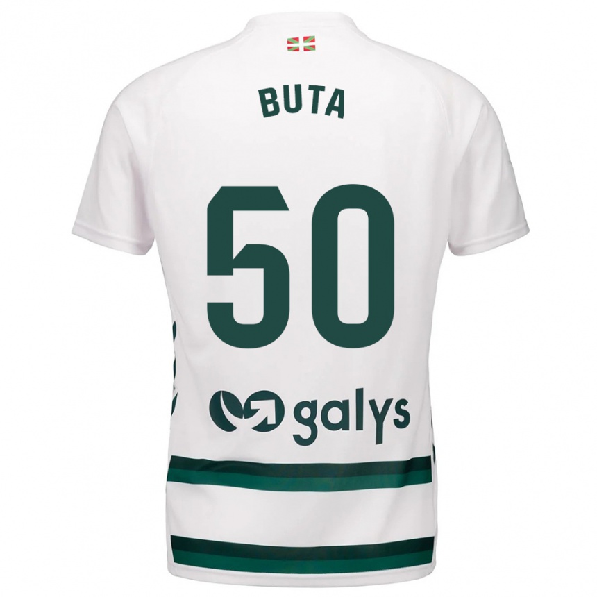 גברים כדורגל לאונרדו בוטא #50 לבן ירוק הרחק ג'רזי 2025/26