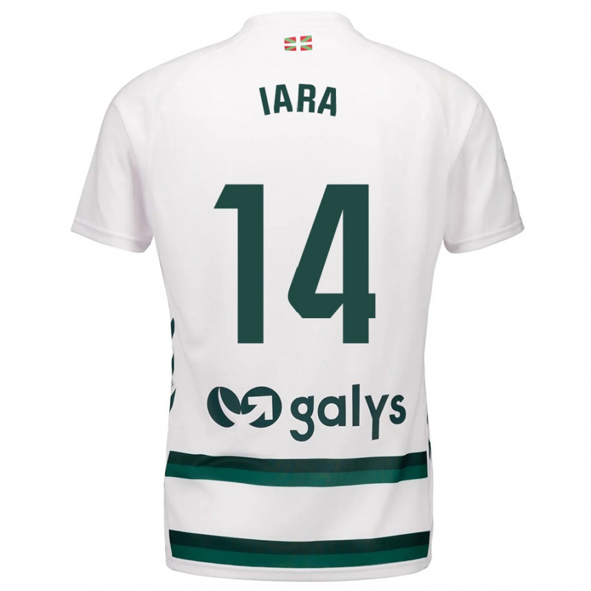 גברים כדורגל Iara Lacosta Sánchez #14 לבן ירוק הרחק ג'רזי 2025/26