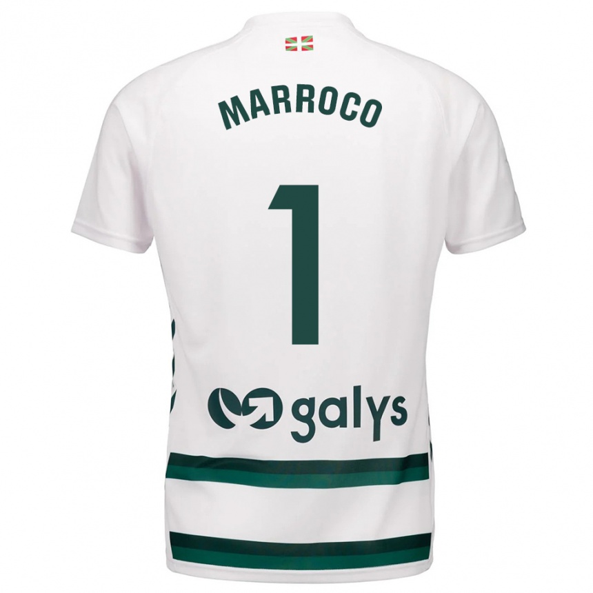 גברים כדורגל Marc Marroco #1 לבן ירוק הרחק ג'רזי 2025/26