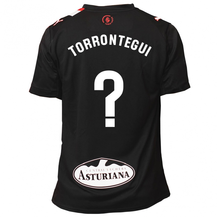 גברים כדורגל Samu Torrontegui #0 שחור לבן הרחק ג'רזי 2025/26