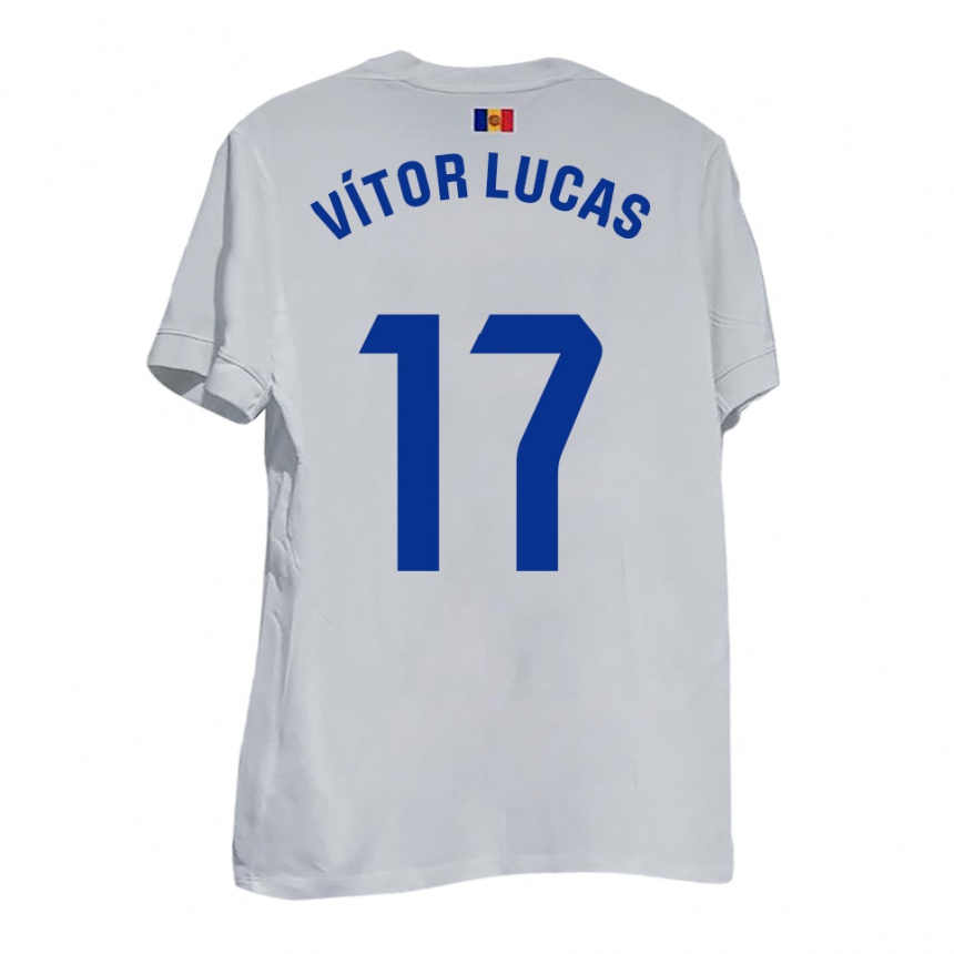 גברים כדורגל Bruno Vítor Lucas #17 לבן צהוב כחול הרחק ג'רזי 2025/26