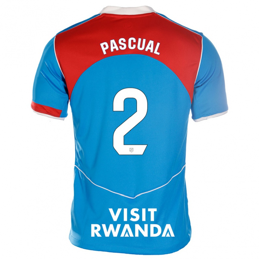 גברים כדורגל מרטין פסקואל #2 כחול לבן ג'רזי קיט שלישי 2025/26