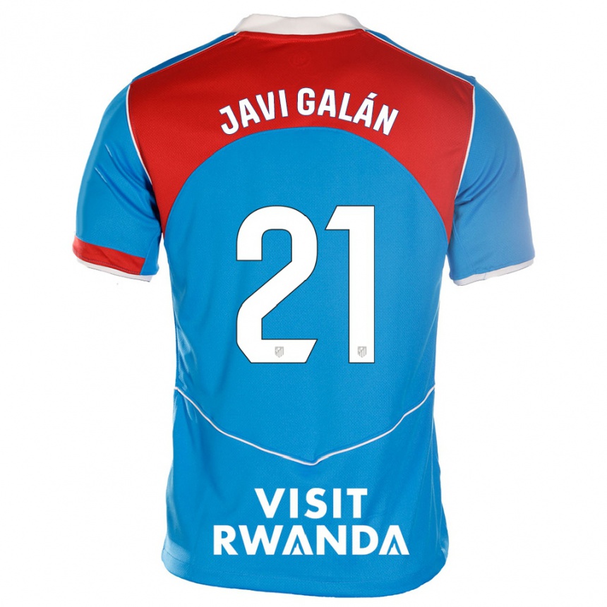 גברים כדורגל חאבי גאלאן #21 כחול לבן ג'רזי קיט שלישי 2025/26