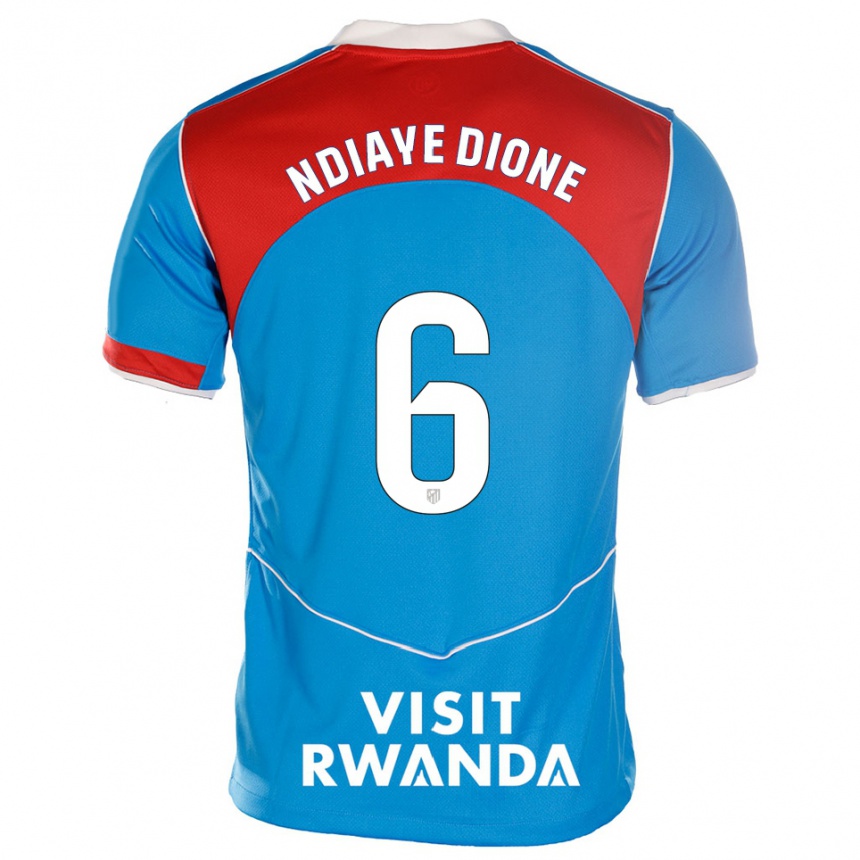 גברים כדורגל אסאני נדייה דיונה #6 כחול לבן ג'רזי קיט שלישי 2025/26