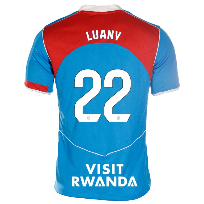 גברים כדורגל לואני #22 כחול לבן ג'רזי קיט שלישי 2025/26