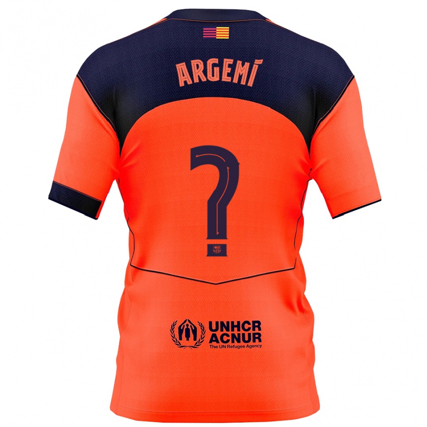 גברים כדורגל Adam Argemí #0 כתום נייבי ג'רזי קיט שלישי 2025/26
