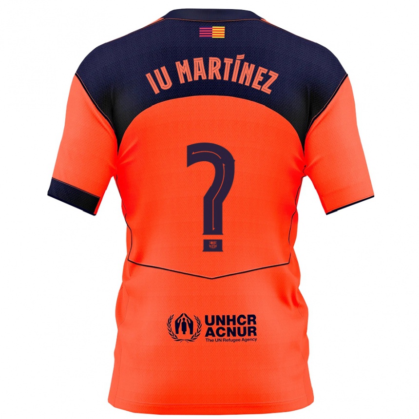גברים כדורגל Ïu Martínez #0 כתום נייבי ג'רזי קיט שלישי 2025/26