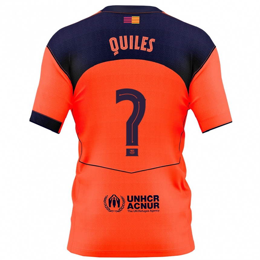 גברים כדורגל Jan Quiles #0 כתום נייבי ג'רזי קיט שלישי 2025/26