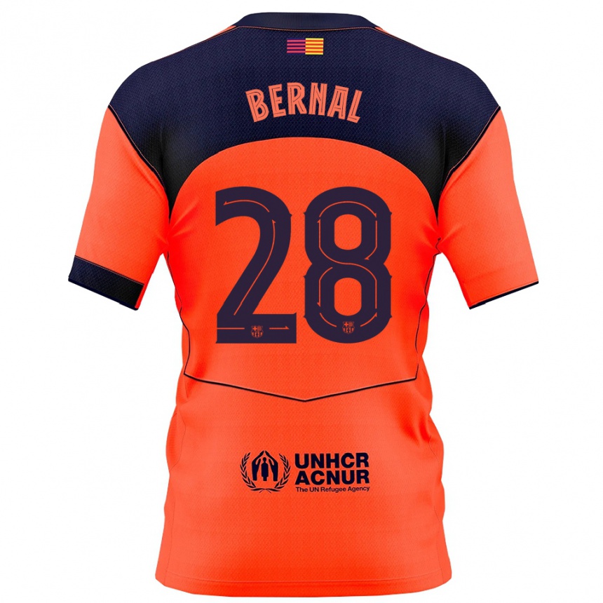 גברים כדורגל מארק ברנל #28 כתום נייבי ג'רזי קיט שלישי 2025/26