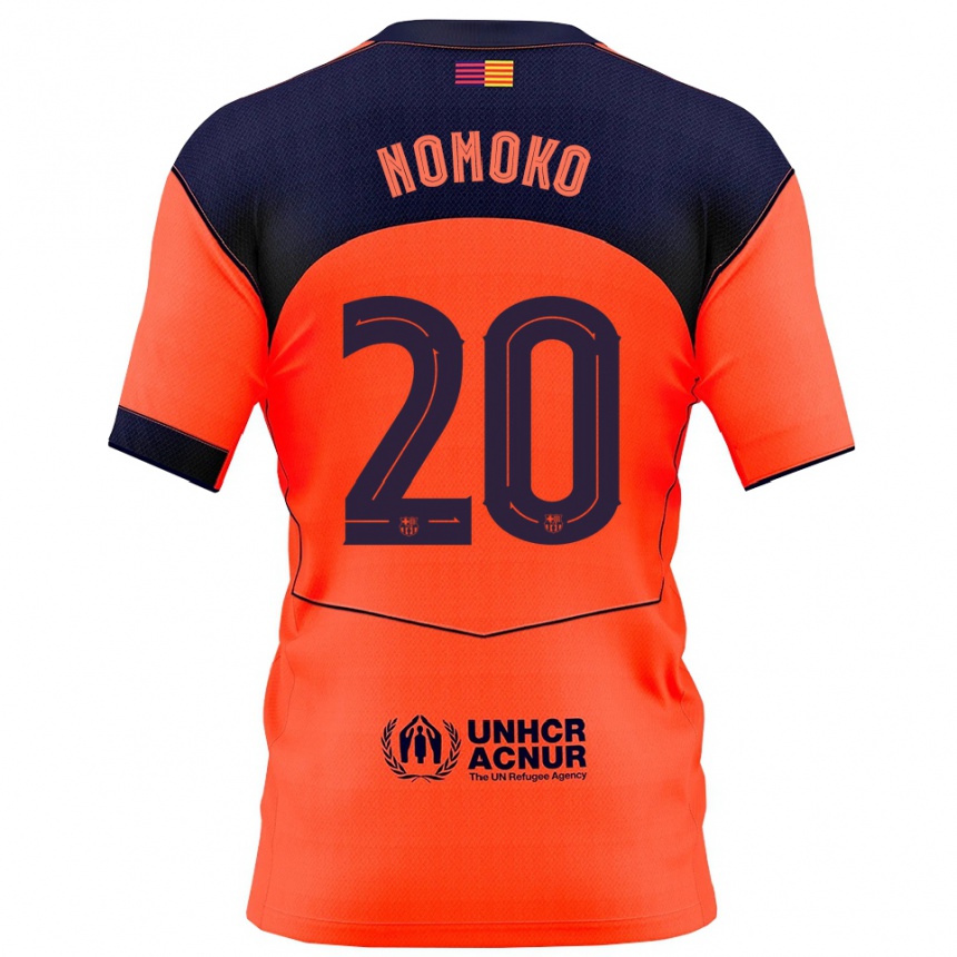 גברים כדורגל Sama Nomoko #20 כתום נייבי ג'רזי קיט שלישי 2025/26