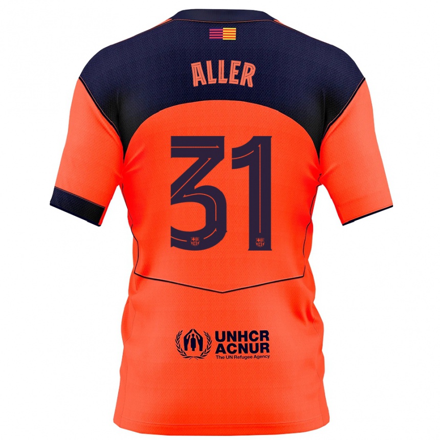 גברים כדורגל Eder Aller #31 כתום נייבי ג'רזי קיט שלישי 2025/26