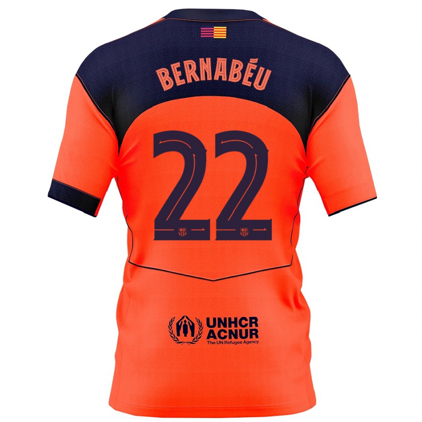 גברים כדורגל Pol Bernabéu #22 כתום נייבי ג'רזי קיט שלישי 2025/26