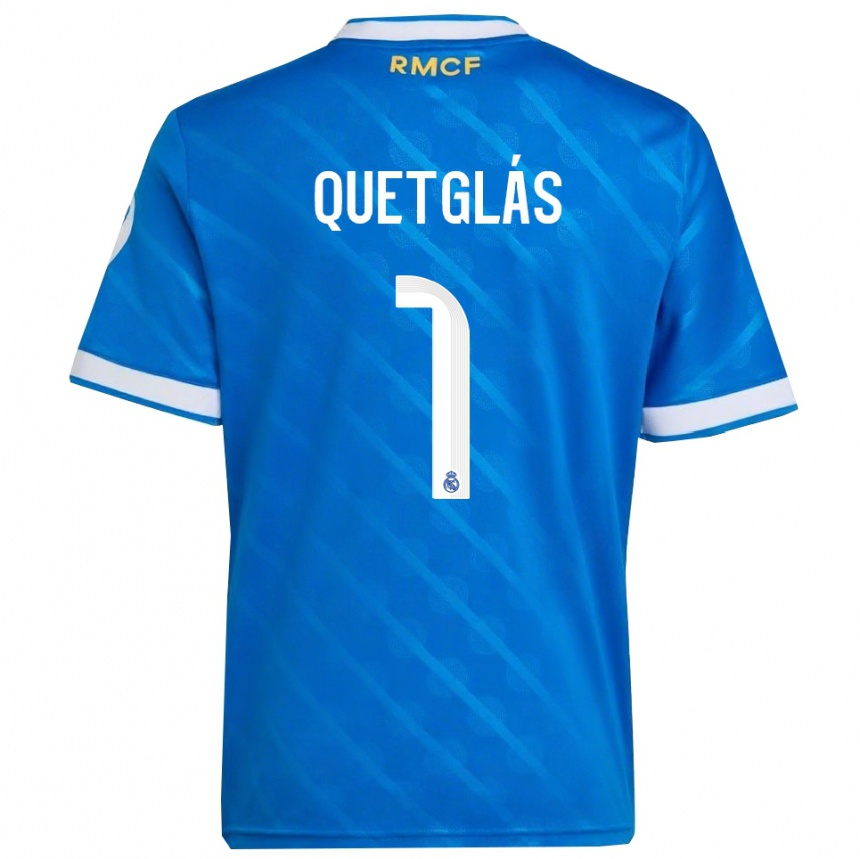 גברים כדורגל פראן קווטגלס יורנטה #1 כחול לבן ג'רזי קיט שלישי 2025/26