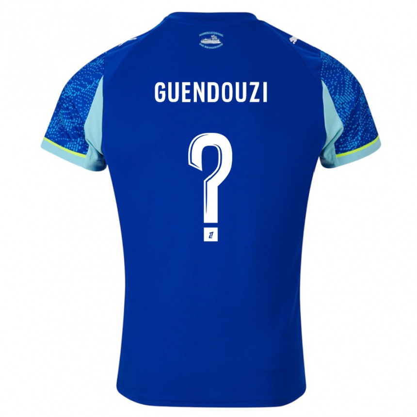 גברים כדורגל Milan Guendouzi Olie #0 תכלת לבן ג'רזי קיט שלישי 2025/26