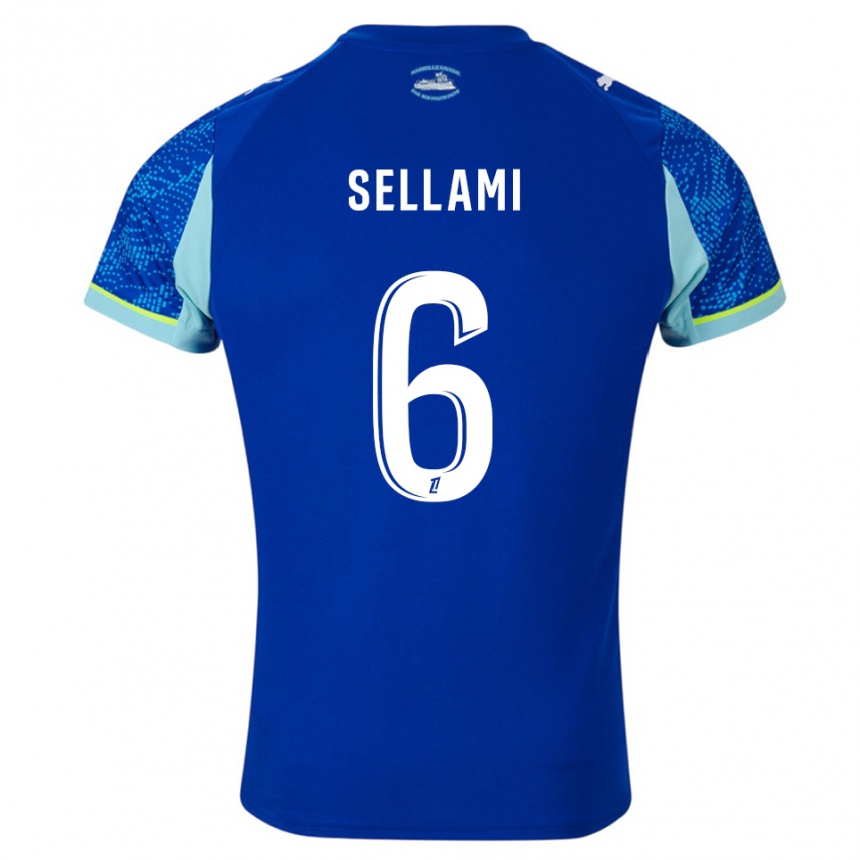 גברים כדורגל Yanis Sellami #6 תכלת לבן ג'רזי קיט שלישי 2025/26