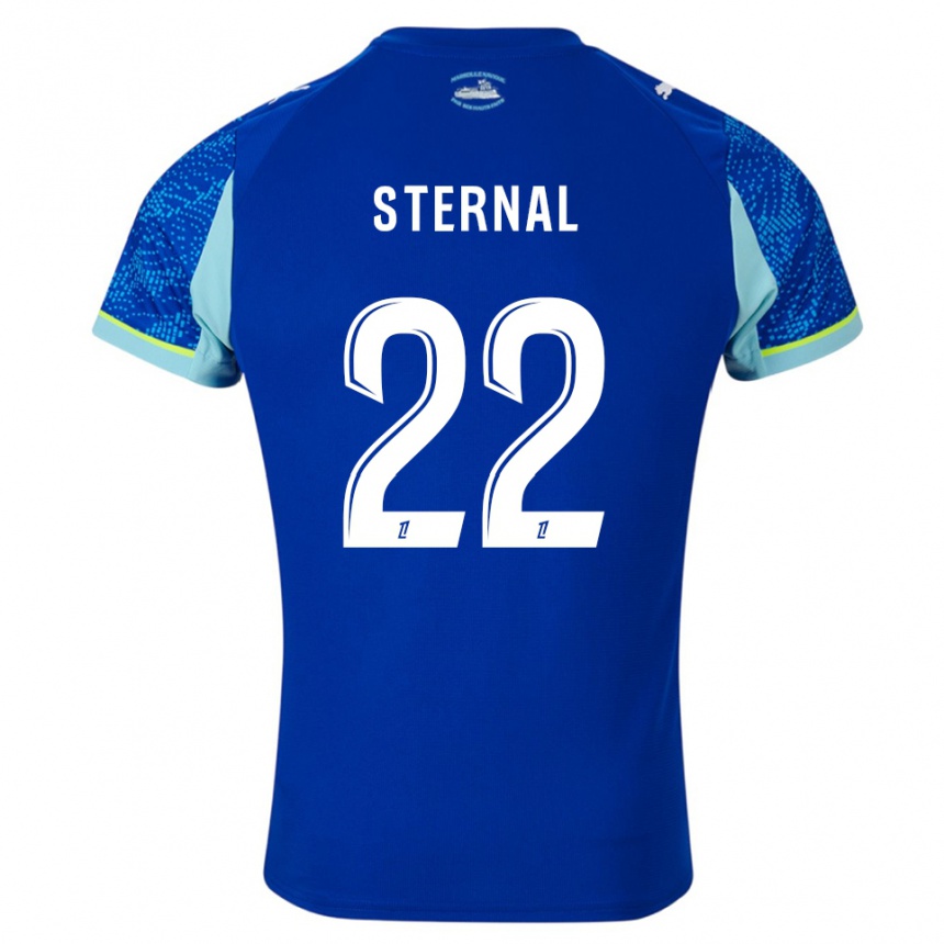 גברים כדורגל Enzo Sternal #22 תכלת לבן ג'רזי קיט שלישי 2025/26