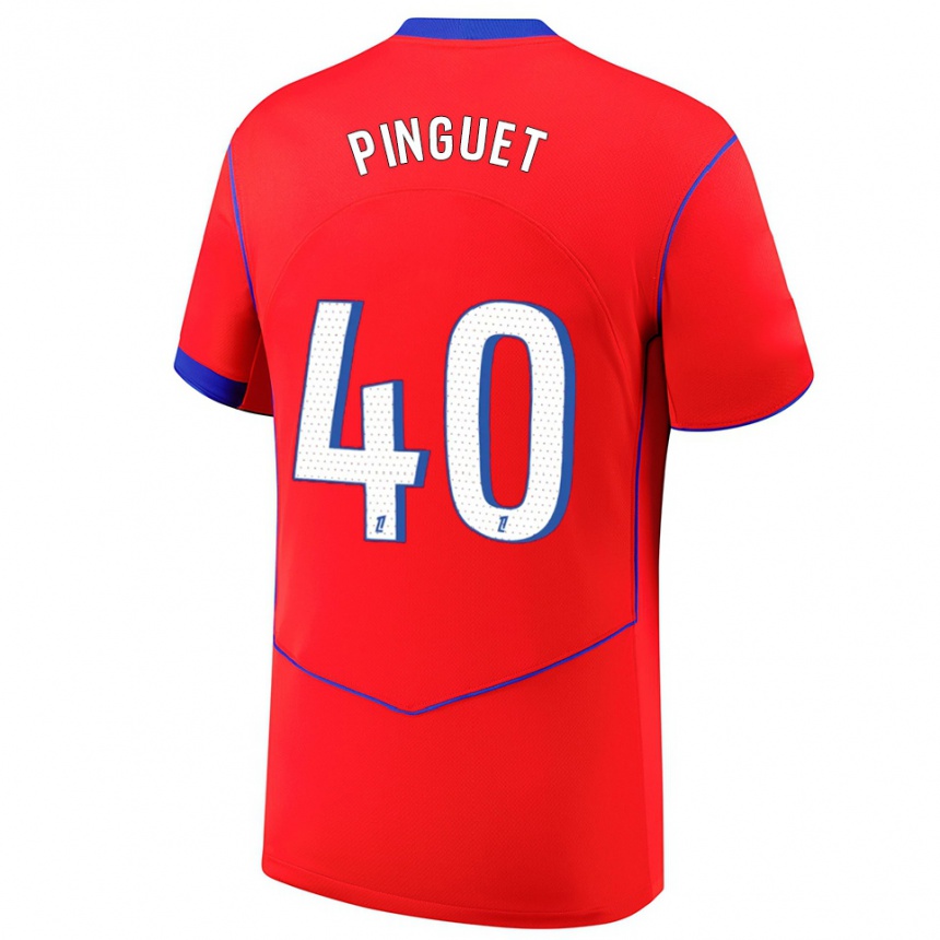 גברים כדורגל אליס פינגה #40 אדום כחול לבן ג'רזי קיט שלישי 2025/26