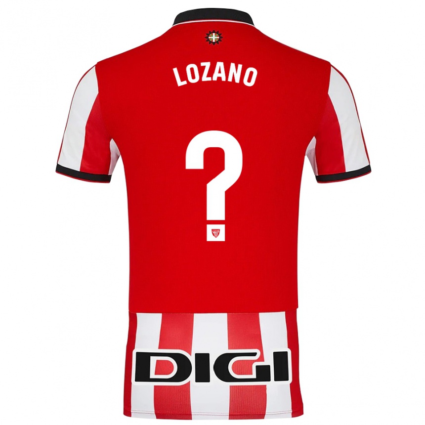 נשים כדורגל Manex Lozano #0 אדום לבן ג'רזי ביתית 2025/26