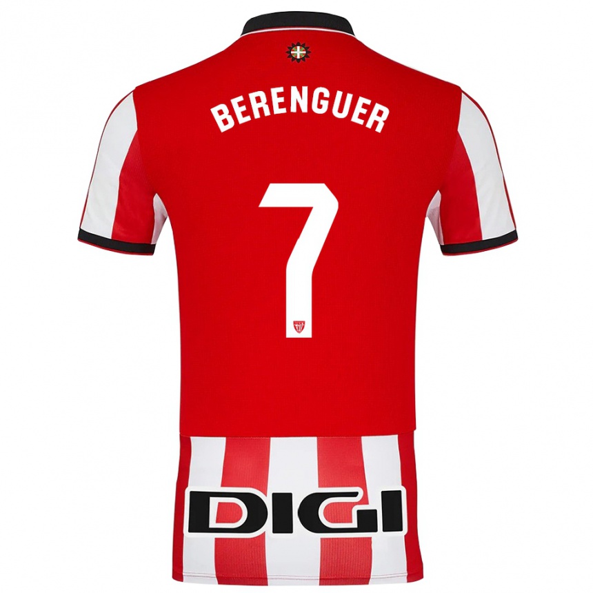 נשים כדורגל אלכס ברנגר #7 אדום לבן ג'רזי ביתית 2025/26