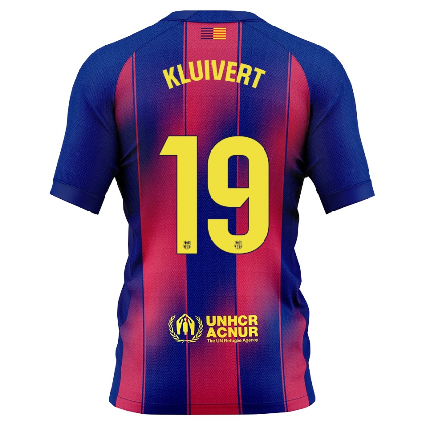 נשים כדורגל שיין פטריק קלייברט #19 כחול אדום ג'רזי ביתית 2025/26