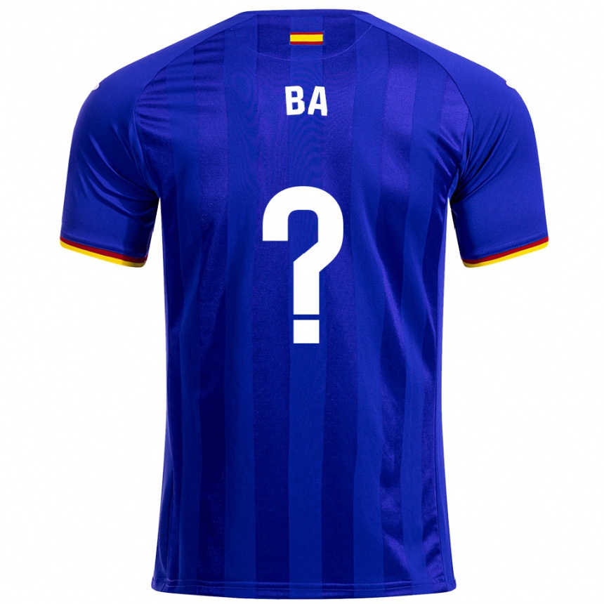 נשים כדורגל Bouba Ba #0 כחול אדום צהוב ג'רזי ביתית 2025/26