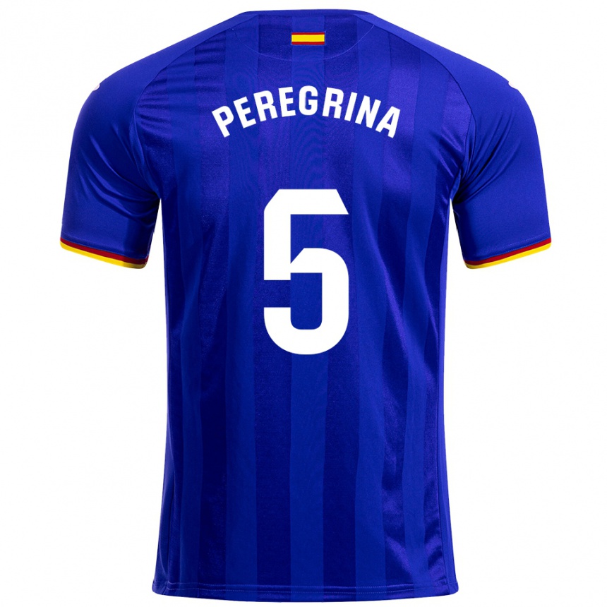 נשים כדורגל Álvaro Peregrina #5 כחול אדום צהוב ג'רזי ביתית 2025/26