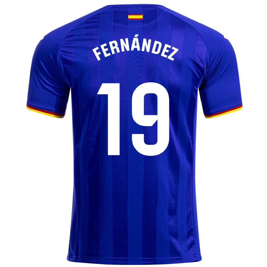 נשים כדורגל Ismael Fernández #19 כחול אדום צהוב ג'רזי ביתית 2025/26