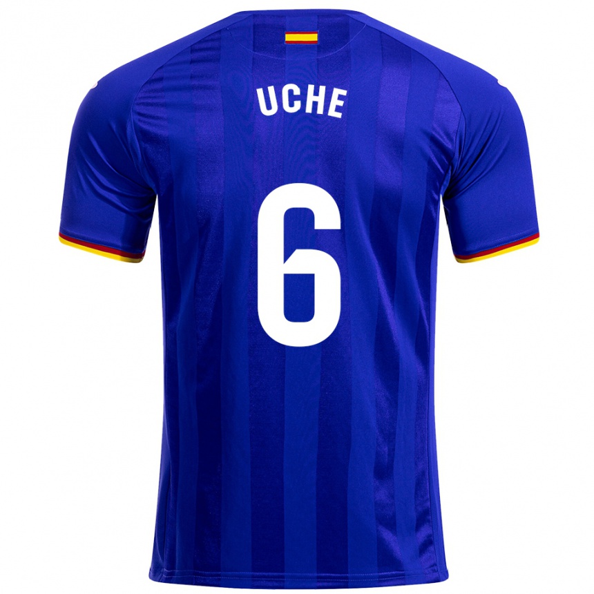 נשים כדורגל Chrisantus Uche #6 כחול אדום צהוב ג'רזי ביתית 2025/26