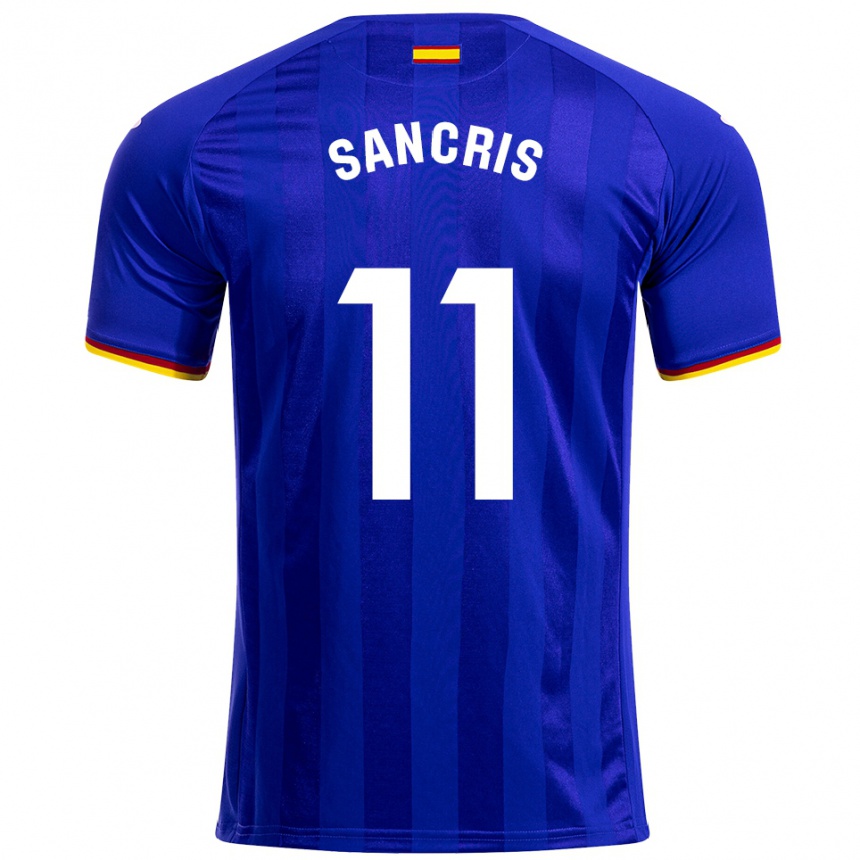 נשים כדורגל Álex Sancris #11 כחול אדום צהוב ג'רזי ביתית 2025/26