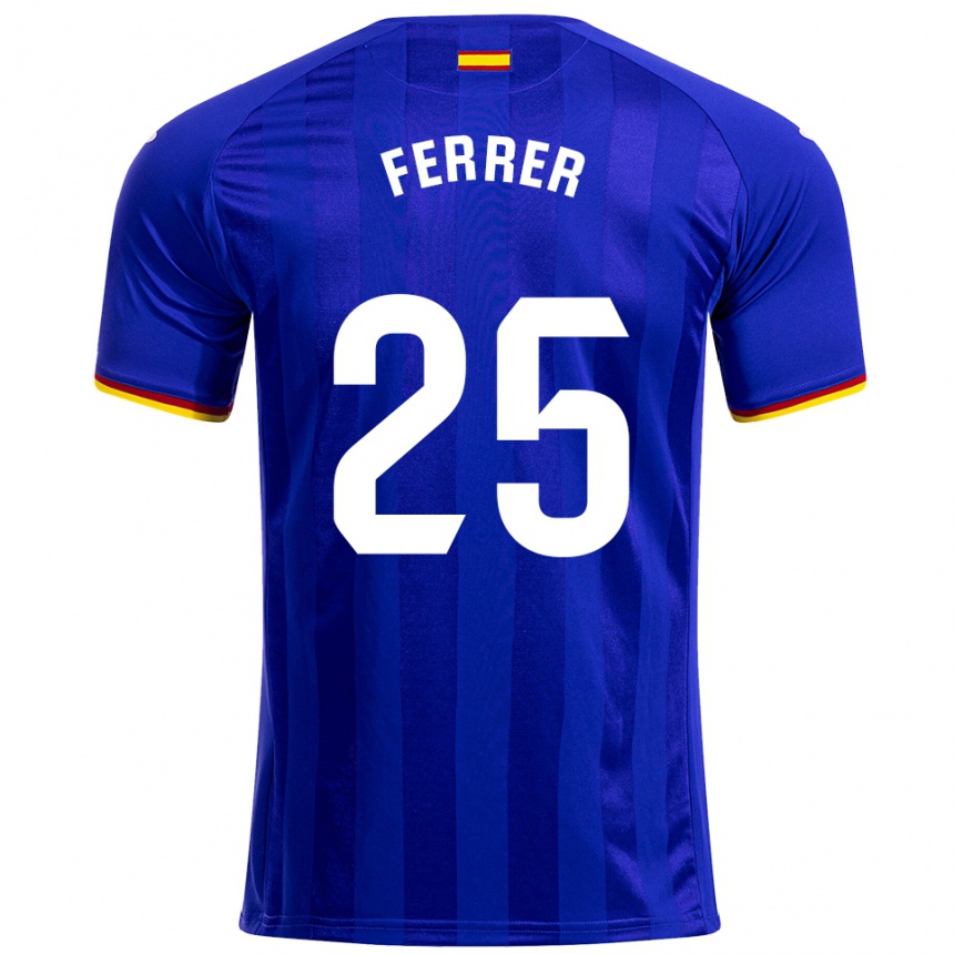 נשים כדורגל Diego Ferrer #25 כחול אדום צהוב ג'רזי ביתית 2025/26