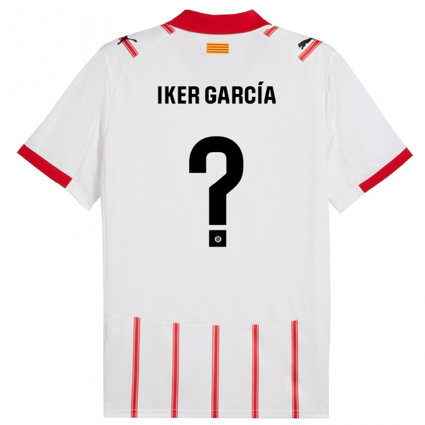 נשים כדורגל Iker García #0 לבן אדום ג'רזי ביתית 2025/26