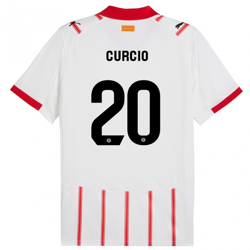 נשים כדורגל Daniel Curcio #20 לבן אדום ג'רזי ביתית 2025/26
