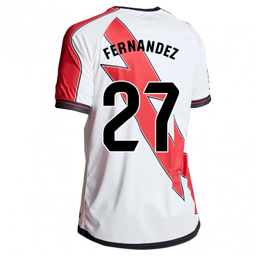 נשים כדורגל פלאיו פרננדס #27 לבן אדום ג'רזי ביתית 2025/26