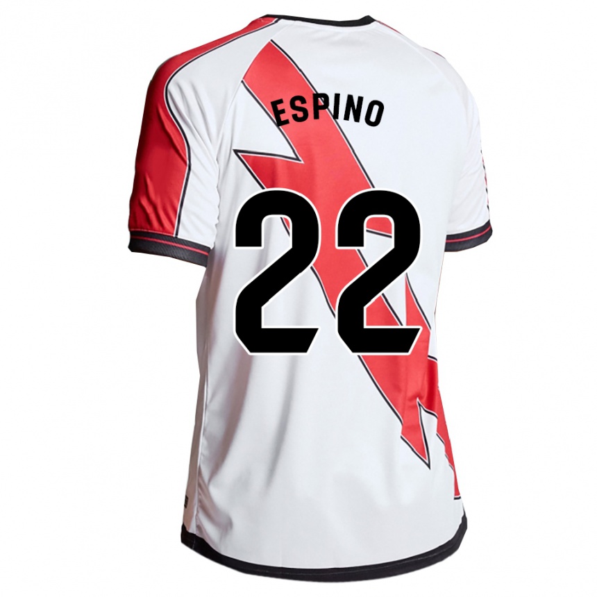 נשים כדורגל אלפונסו אספינו #22 לבן אדום ג'רזי ביתית 2025/26