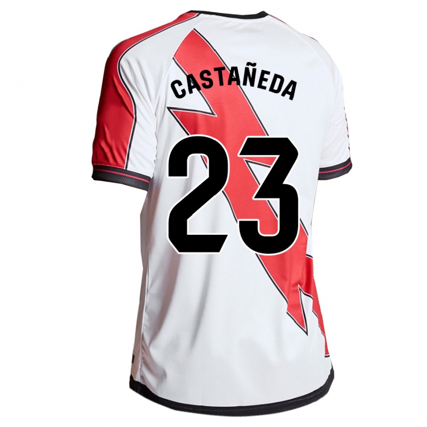 נשים כדורגל Ana Sofía Castañeda Giraldo #23 לבן אדום ג'רזי ביתית 2025/26