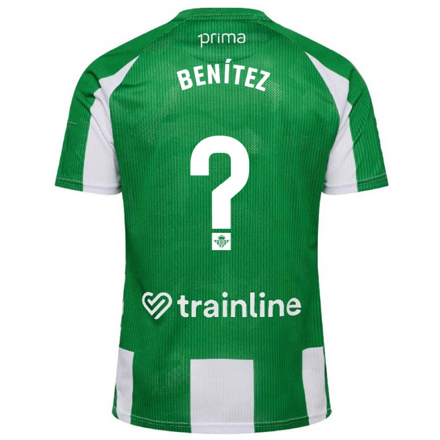 נשים כדורגל David Benítez #0 ירוק לבן ג'רזי ביתית 2025/26
