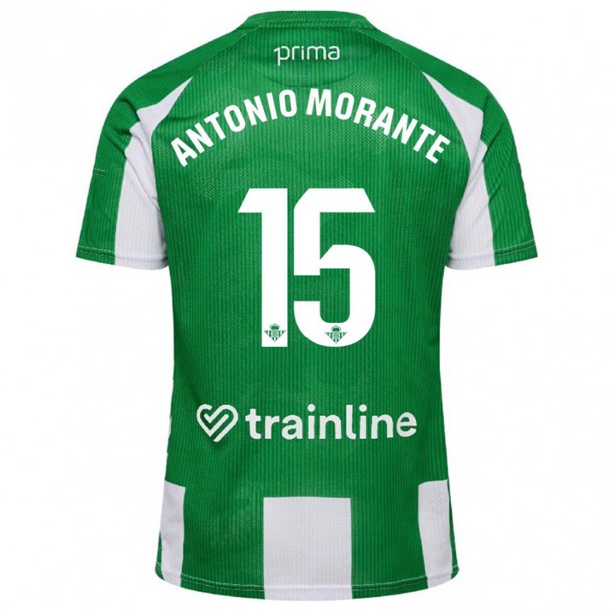 נשים כדורגל José Antonio Morante #15 ירוק לבן ג'רזי ביתית 2025/26