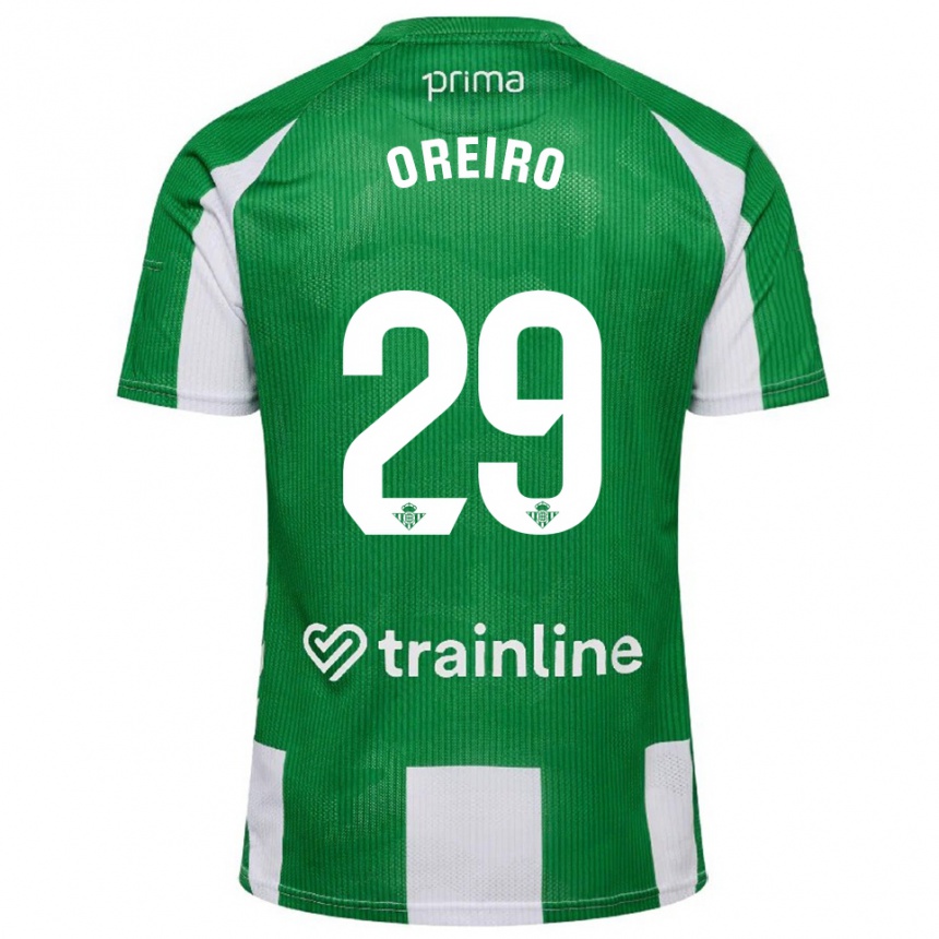 נשים כדורגל Jorge Oreiro #29 ירוק לבן ג'רזי ביתית 2025/26