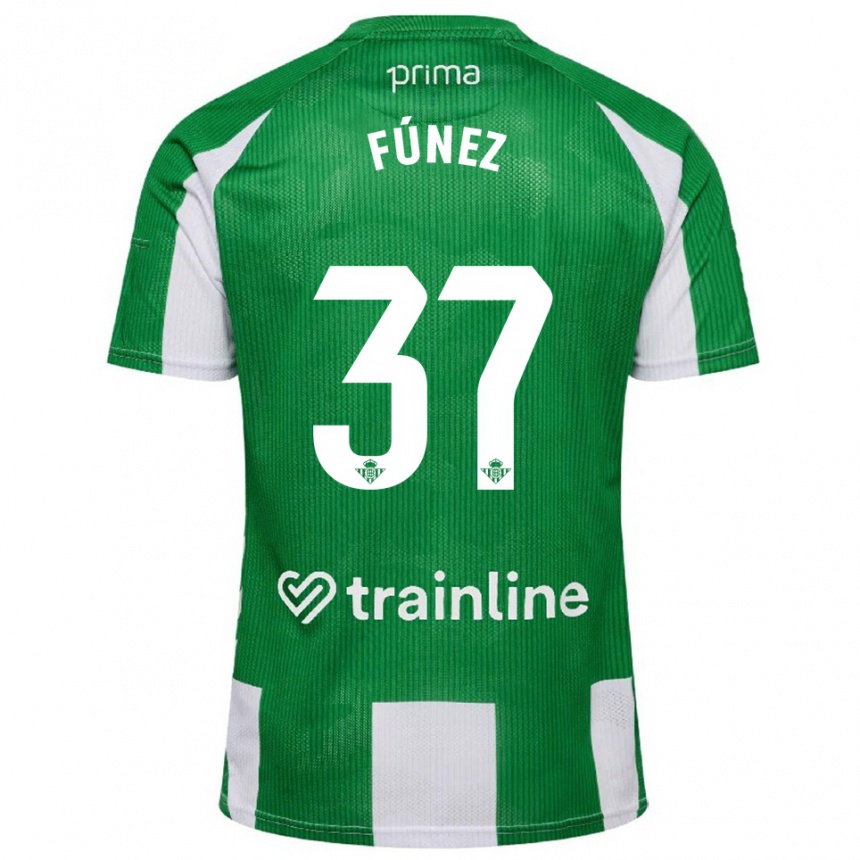 נשים כדורגל Rica Fúnez #37 ירוק לבן ג'רזי ביתית 2025/26