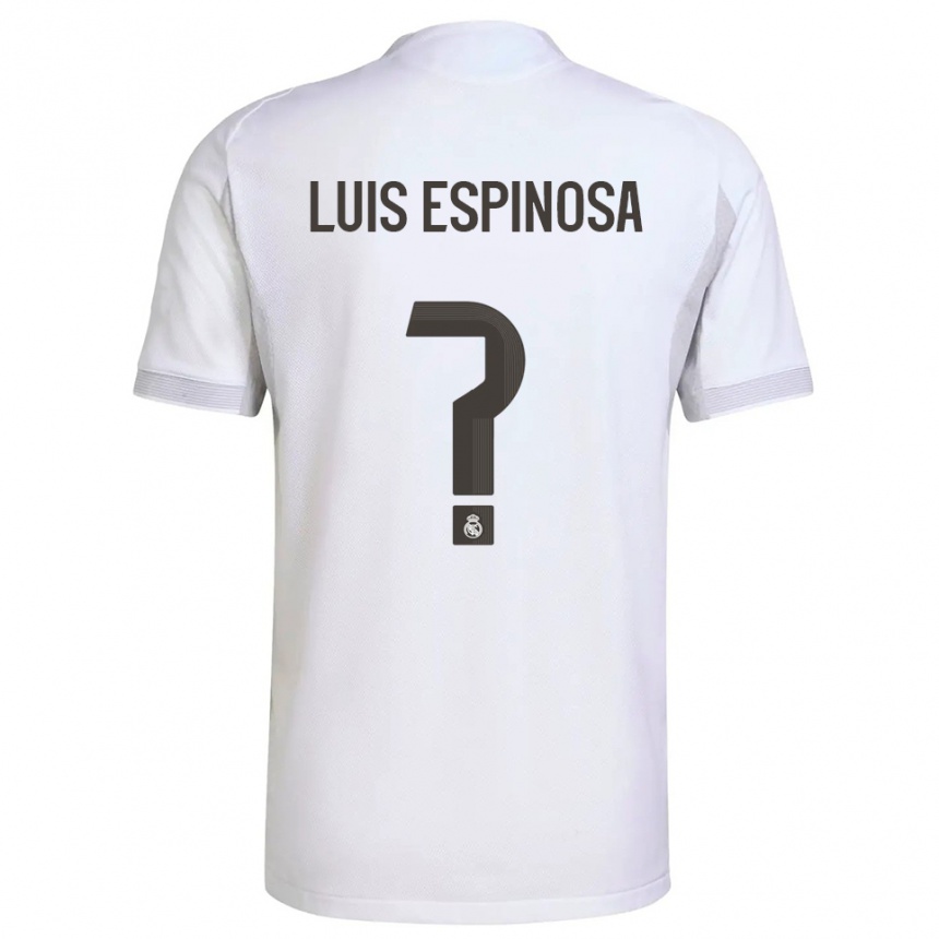 נשים כדורגל José Luis Espinosa #0 לבן צהוב ג'רזי ביתית 2025/26